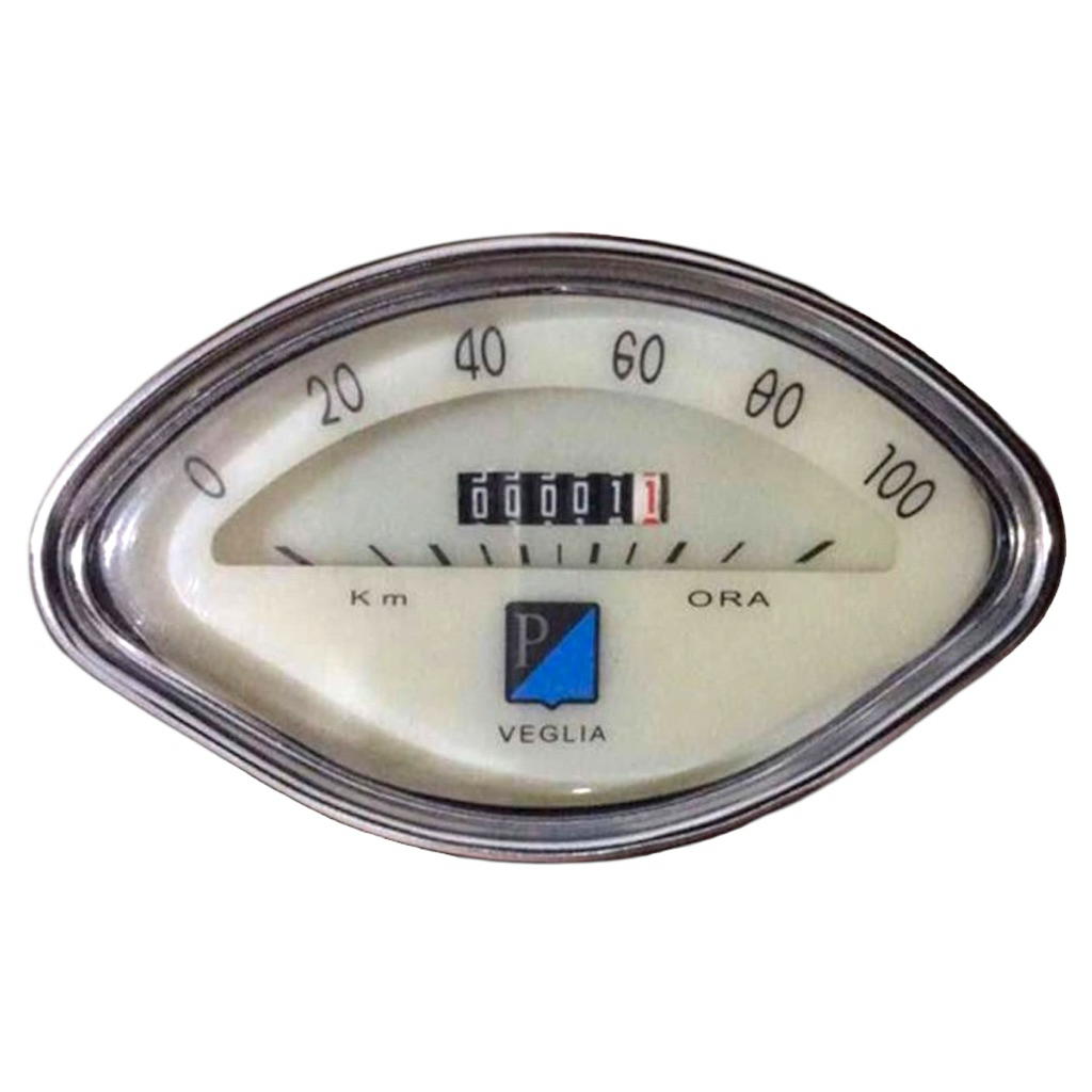 Speedometer Oval P/ 100 Veglia Vespa VBB VBA Import