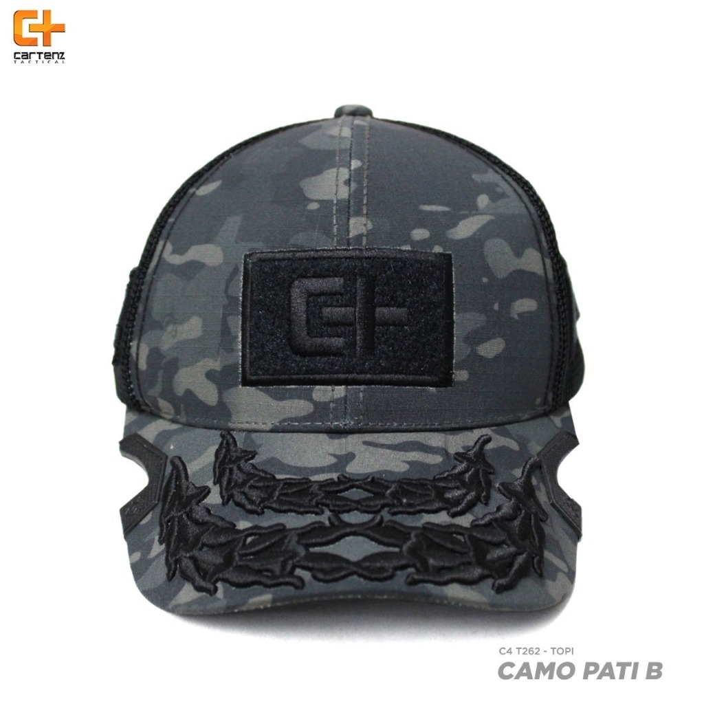 Pria Cartenz Tactical Topi Pria Cartenz Tactical Dark Camo Pati