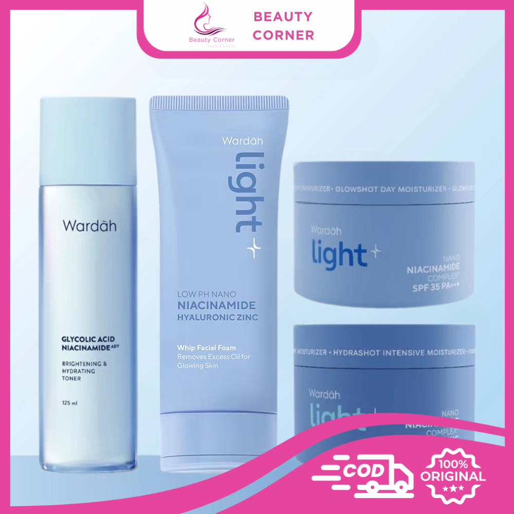 [Isi 4 Pcs] Wardah Paket Lightening | Light+ Series