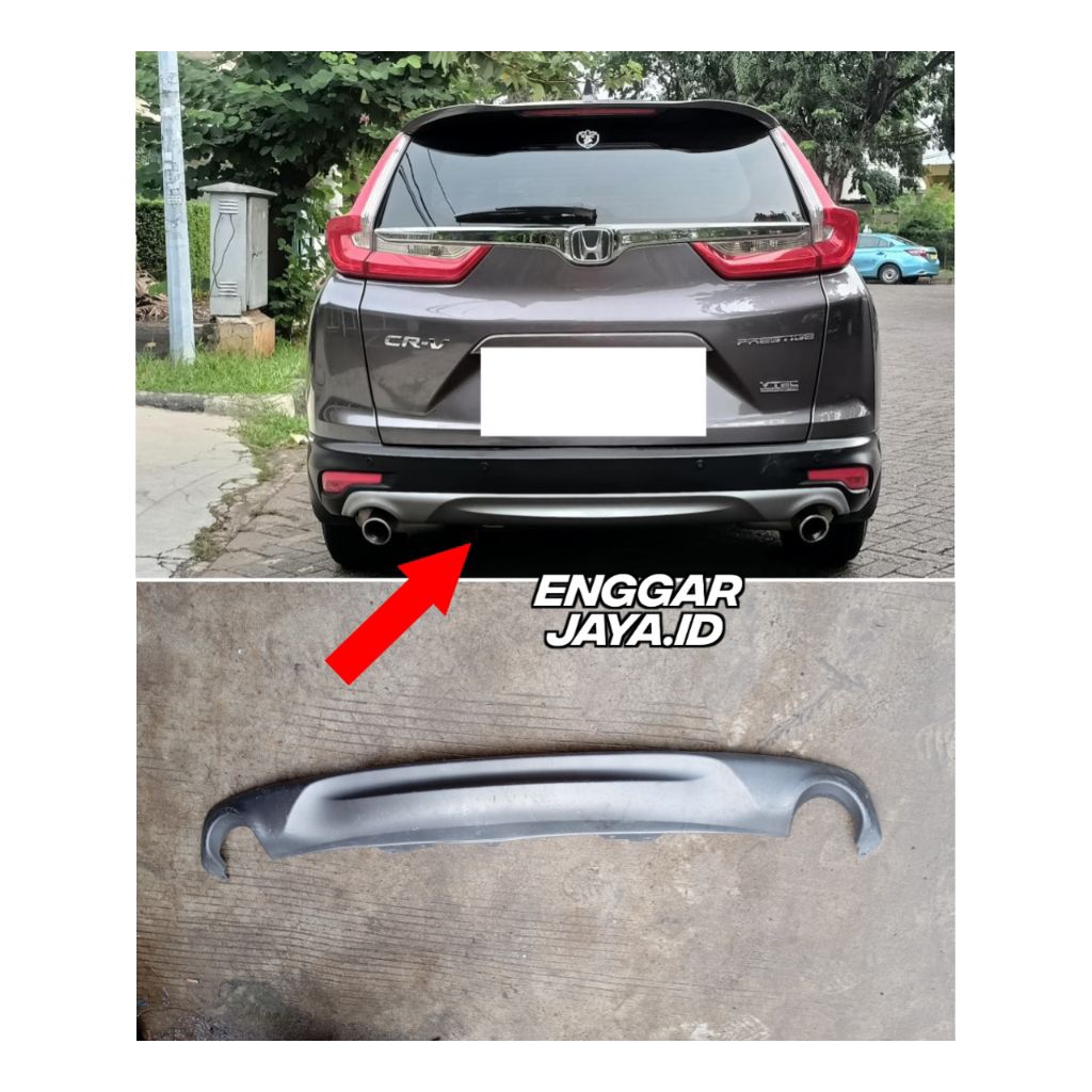 Spoiler Bumper Belakang CRV Turbo Shecond Original