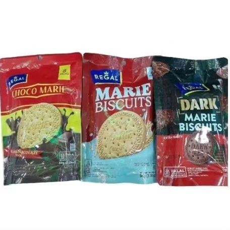 Regal biskuit pouch CHOCO MARIE / MILK MARIE ORIGINAL / DARK MARIE ( isi 8 pack )