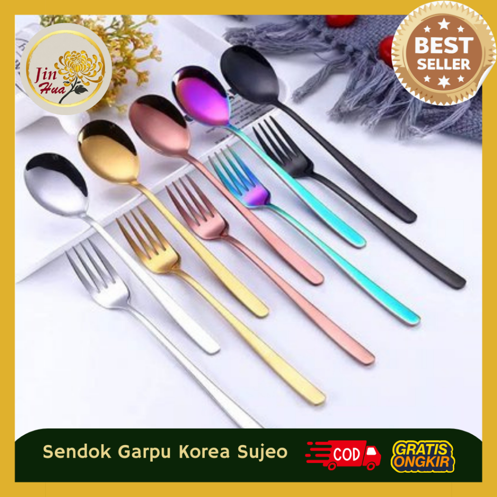 JH Sendok Garpu Korea Sujeo Stainless Steel / Sendok Garpu Korea / Sendok Garpu Korea Stainless