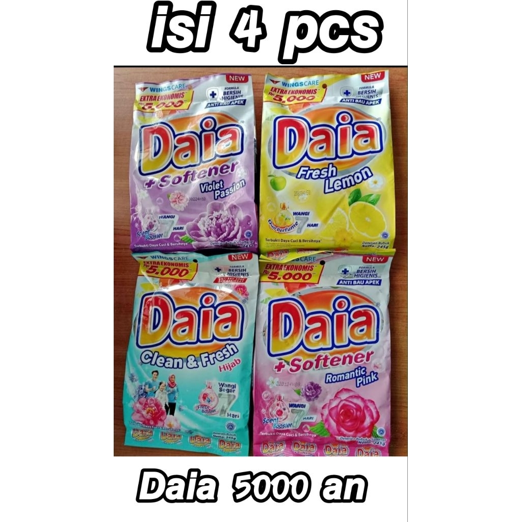 Daia 5000an ISI 4 PCS sabun cuci baju