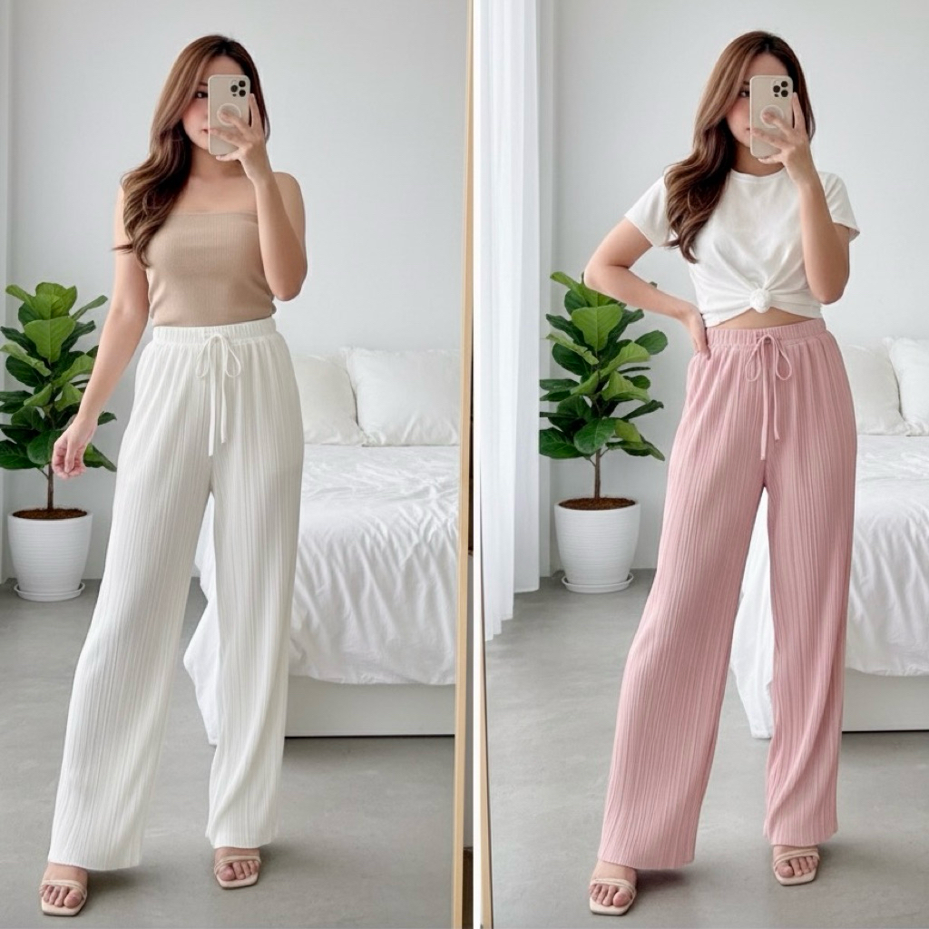 Celana Kulot Wanita Import BKK | Celana Kulot Wanita Premium | Celana Kulot Bahan Flowy Import