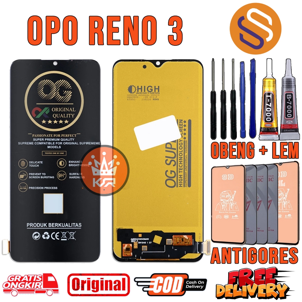 Lcd OPPO RENO 3 Original Oem Quality Lcd Touchscreen Fullset