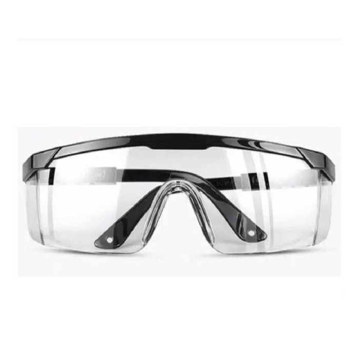 Kacamata Safety Hitam Transparan Anti Debu Kacamata Tukang