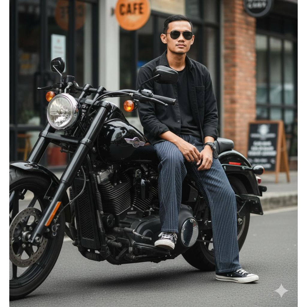 Model Celana jeans Denim wabash Reguler pants 14-OZ