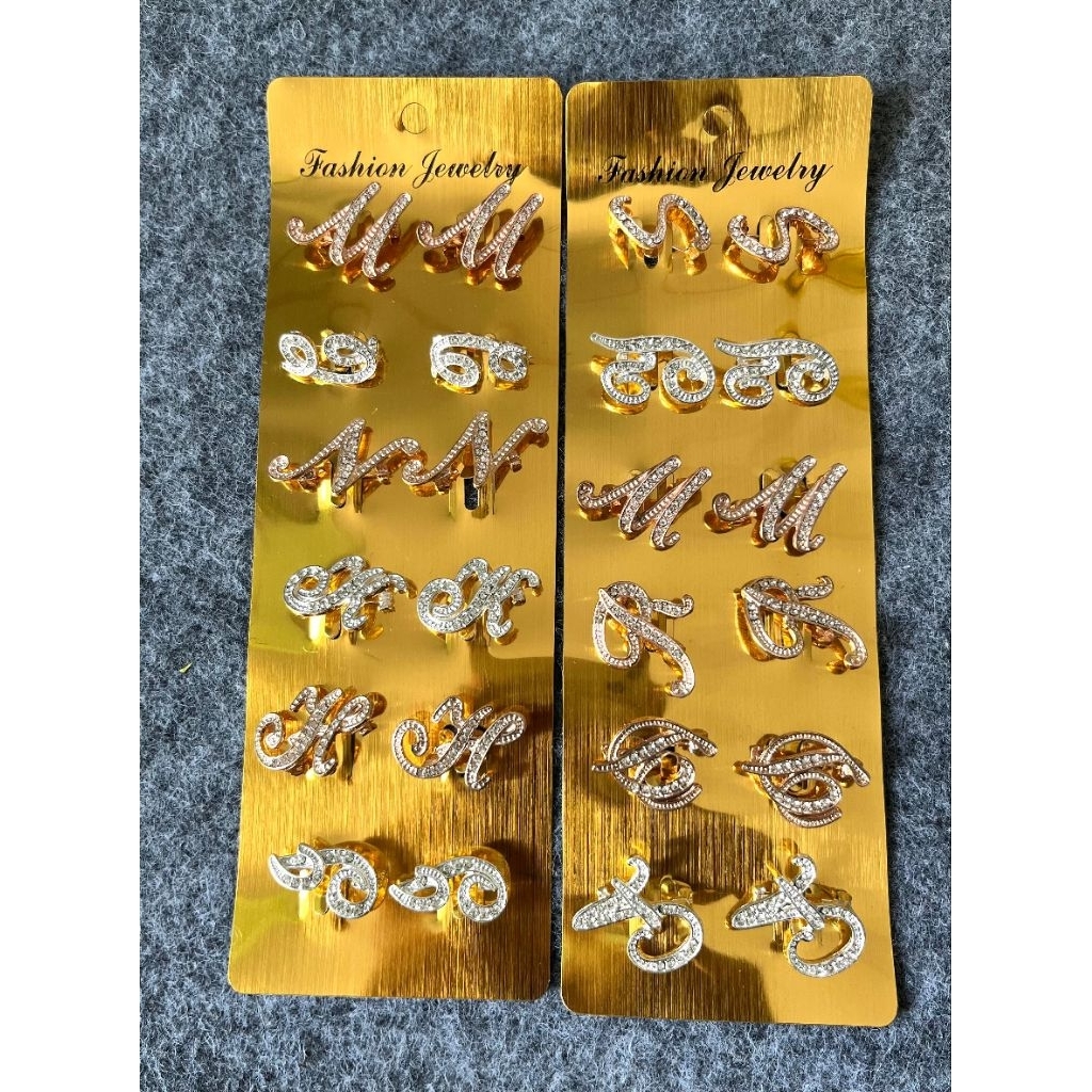 12 Pcs Bros hurup Bros inisial Bros dagu pin hijab gold silver brooch dewasa anak peniti kerudung