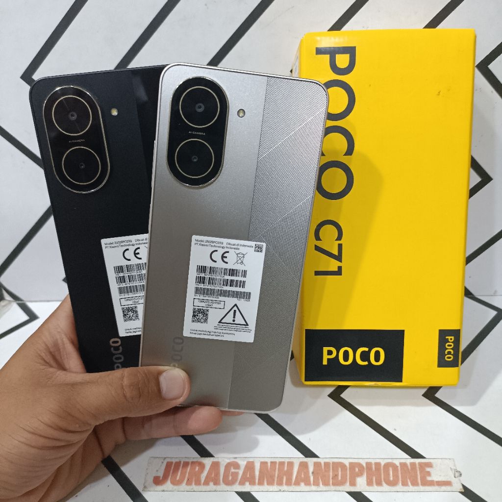 POCO C71 4/128GB HP BEKAS SECOND FULLSET