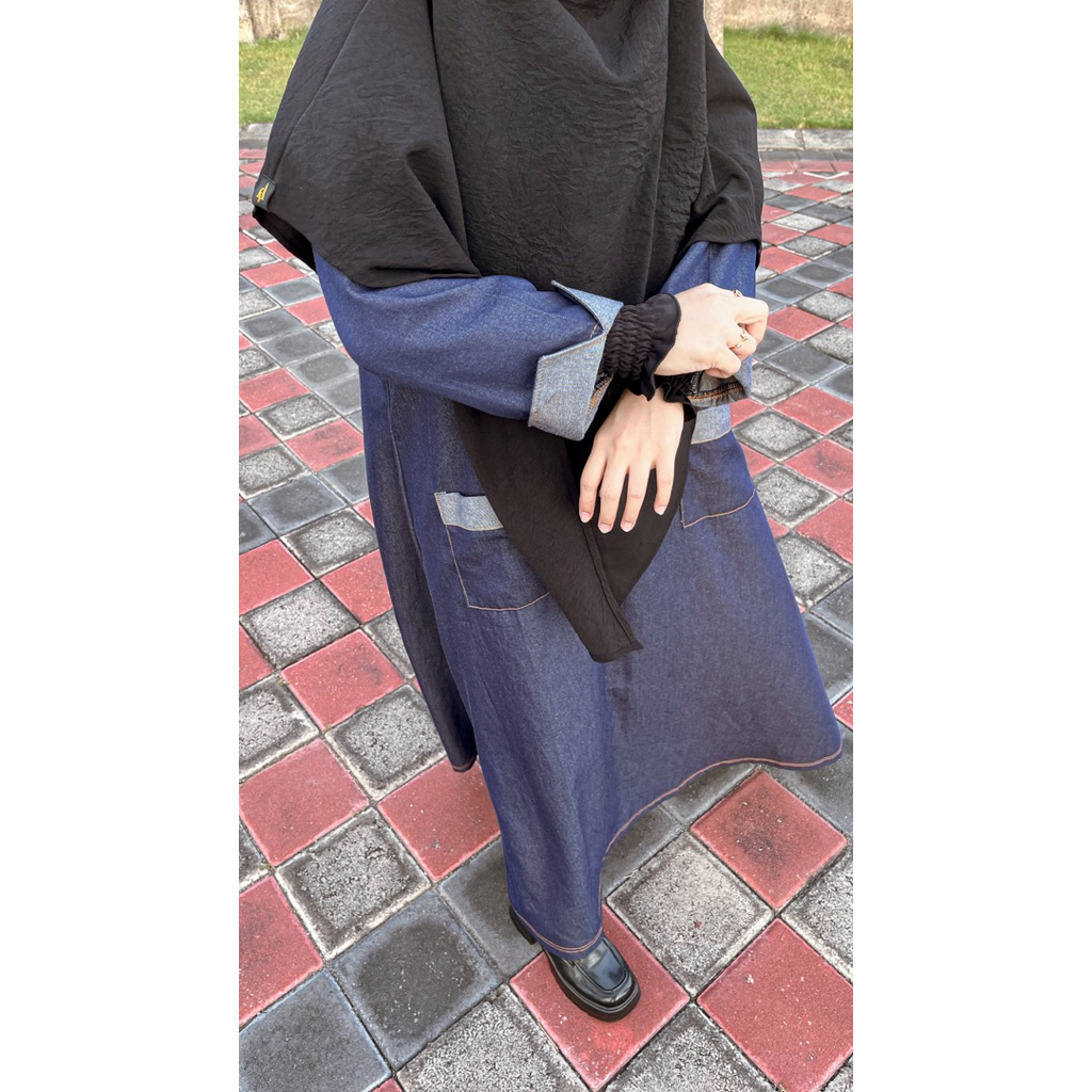 ZOEYA DENIM ABAYA / ABAYA DENIM / GAMIS JEANS