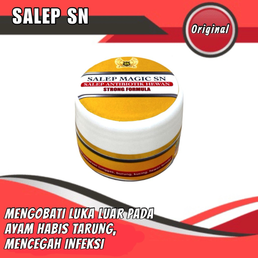 Salep Magic Sn antibiotik mengobati luka luar pada ayam sehabis tarung