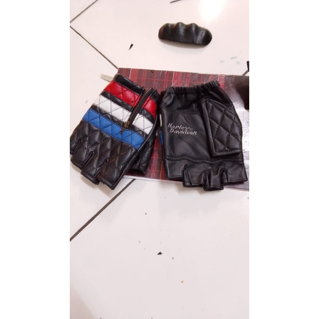 Leather Gloves ( Sarung tangan ) Harley-davidson