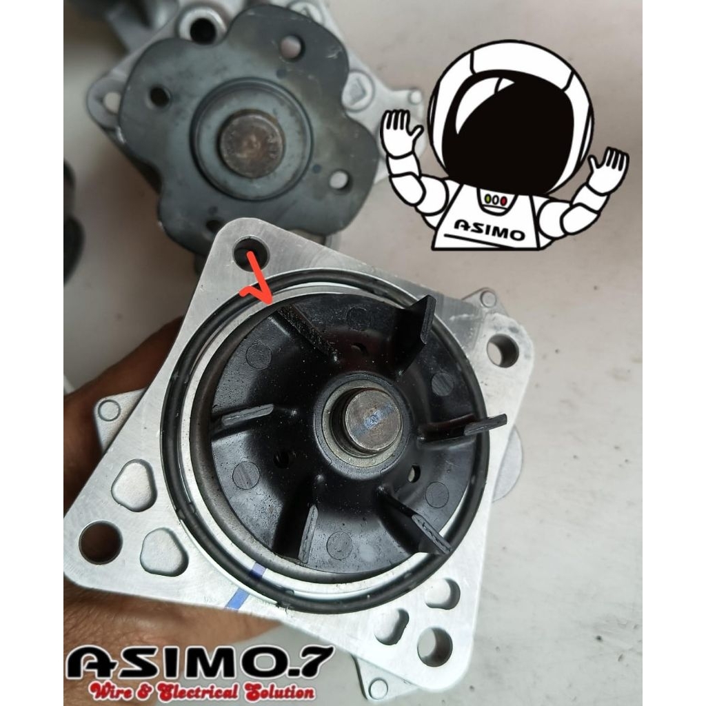 waterpump impeler original mitsubishi Xpander Nissan New Livina kipas pompa air radiator coolant bod
