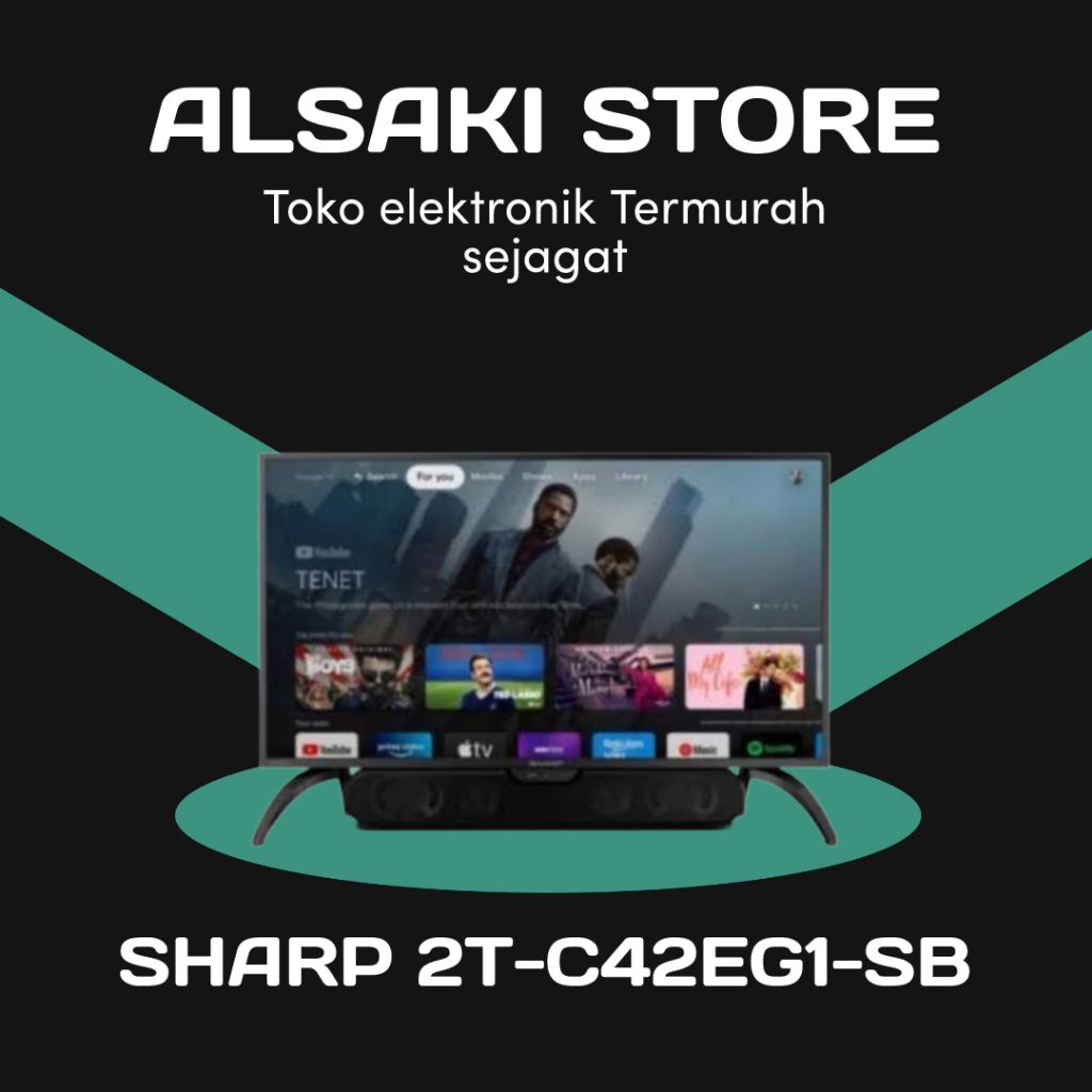 SHARP LED TV 2T-C42EG1-SB/42EG1/42EG1 SOUNDBAR google Tv