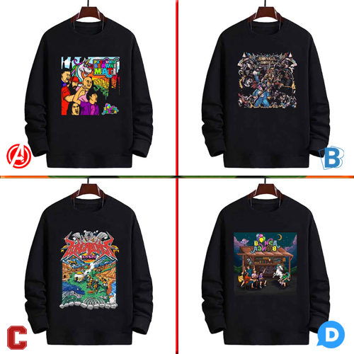 Sweater BongaBonga Band Bonga Bonga Crewneck Bahan Cotton Fleece Nyaman Adem