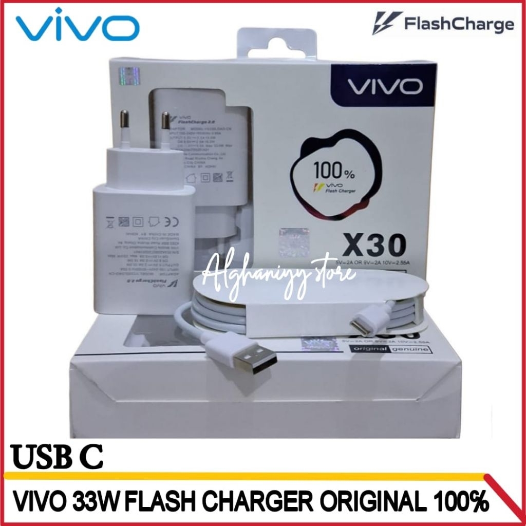 Charger ORIGINAL VIVO 33W Fash Charger Ori 100% Casan VIVO 33W USB C