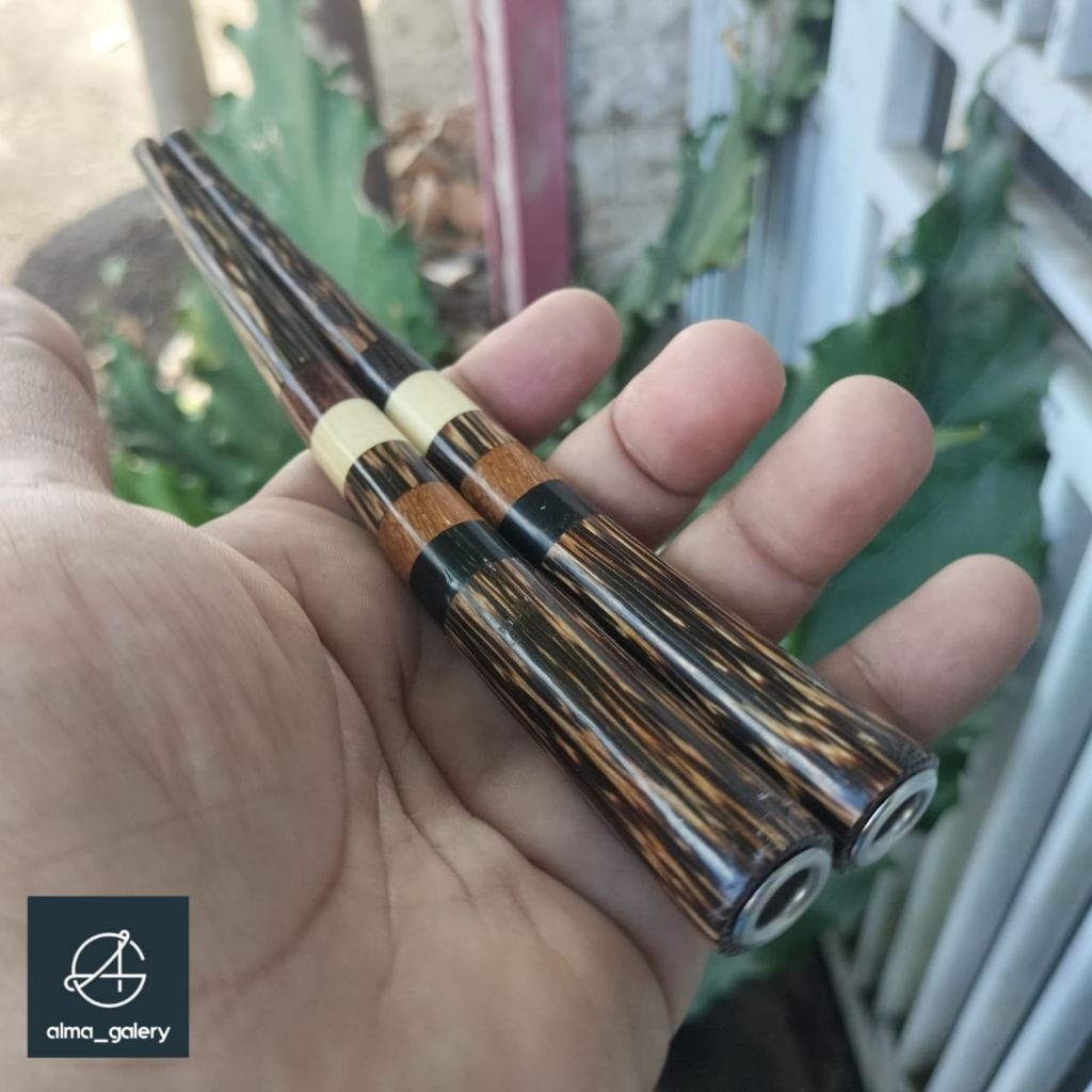 GALERY_ALMA ( 15cm ) once cangklong / once pipa rokok / padutan / sedotan  berbagai macam jenis kayu