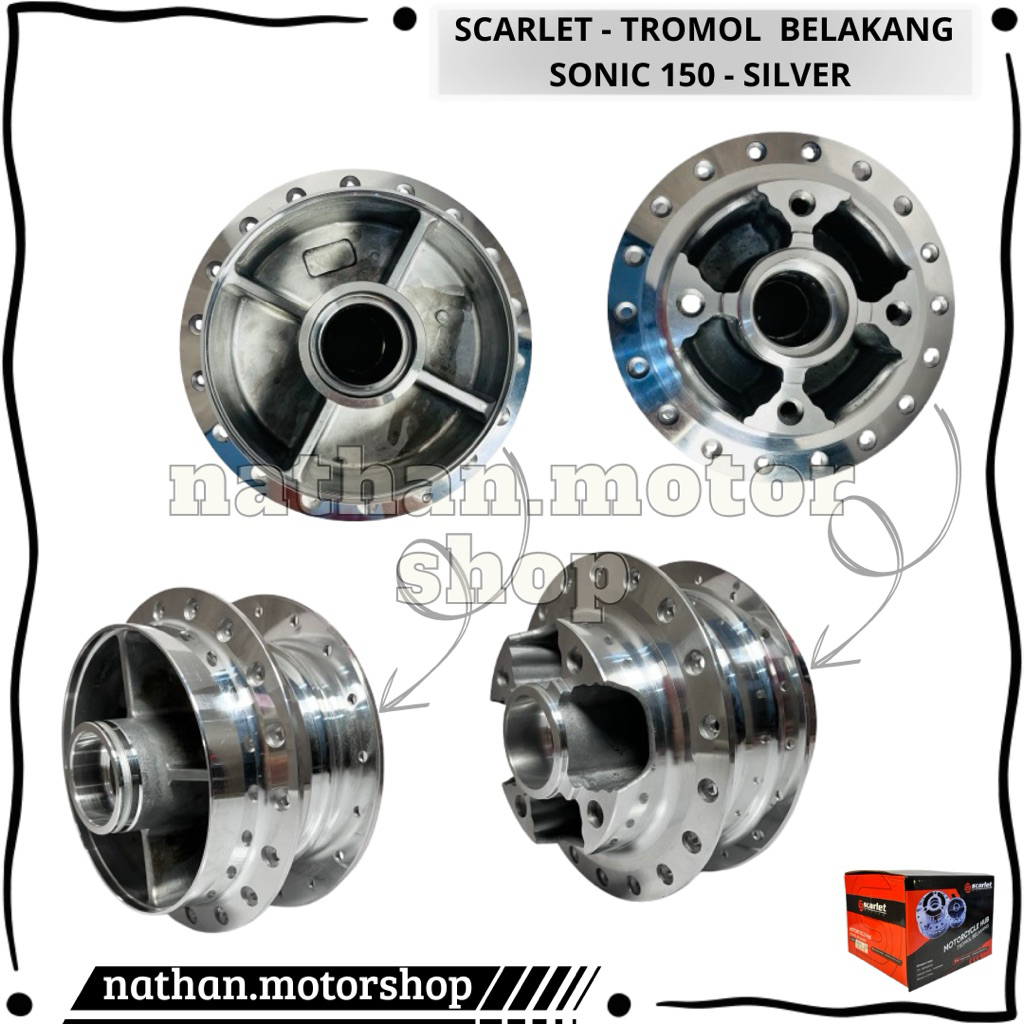TROMOL SONIC150R SEPASANG DEPAN BELAKANG TROMOL SONIC150R