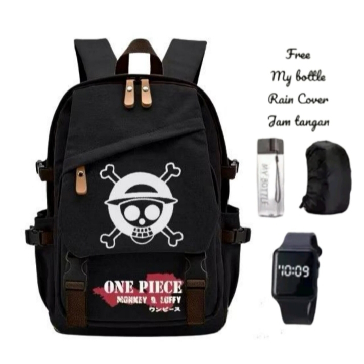 Tas One Piece Tas ransel sekolah anak laki laki perempuan sd dan smp muat banyak - Tas Polo Anak Sek