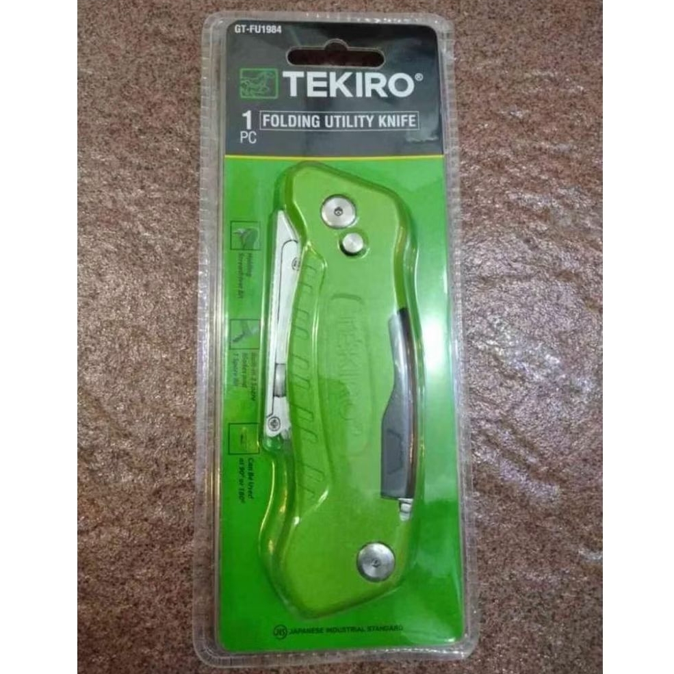 TEKIRO PISAU CUTTER LIPAT MULTIFUNGSI | FOLDING UTILITY KNIFE 100% ORIGINAL TEKIRO