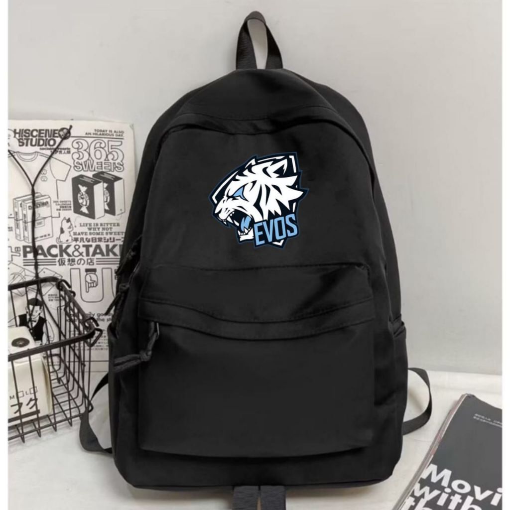 Tas Ransel Sekolah Distro Gambar Keren EVOS Gamers Tas Ransel Evos Hitam Tas Kekinian Tas Laptop Pri