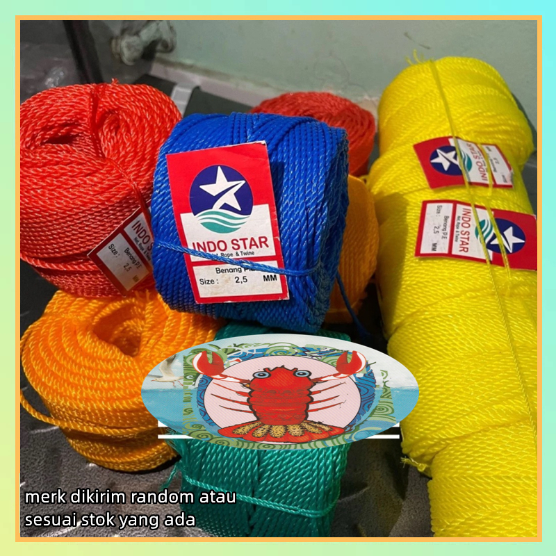 Murah Ready Tali Tambang  Tambang Kecil - Senar 2.5mm - Panjang ±150-200meter