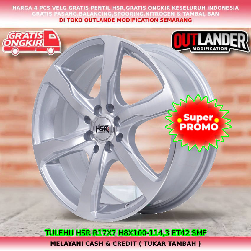 Velg ring17 velg mobil Raize| Yaris| Vios| Jazz| Brio| Copen| Great Corolla| dll hsr tulehu R17