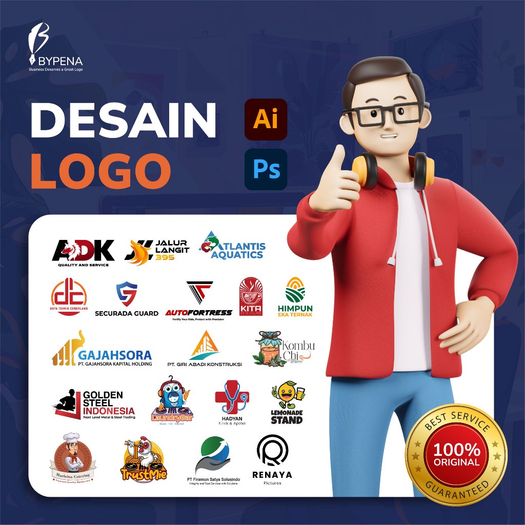 JASA DESAIN LOGO, 100% ORISINIL Layanan Desain Logo Profesional , Kuliner, Branding, Perusahaan