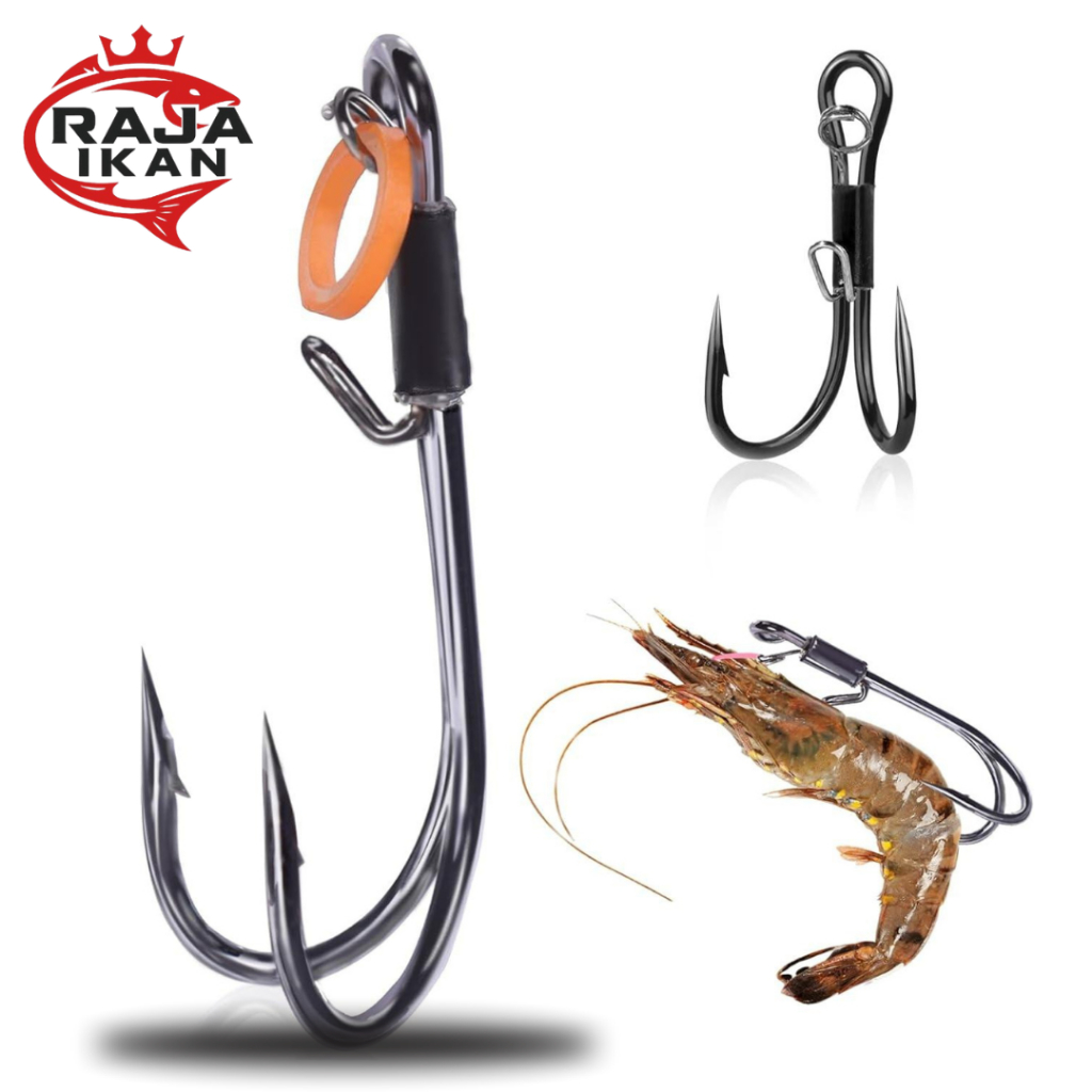 Mata Kail Pancing Umpan Udang Hidup Untuk Memancing Ikan Kakap dan Kerapu di Laut Atau Muara