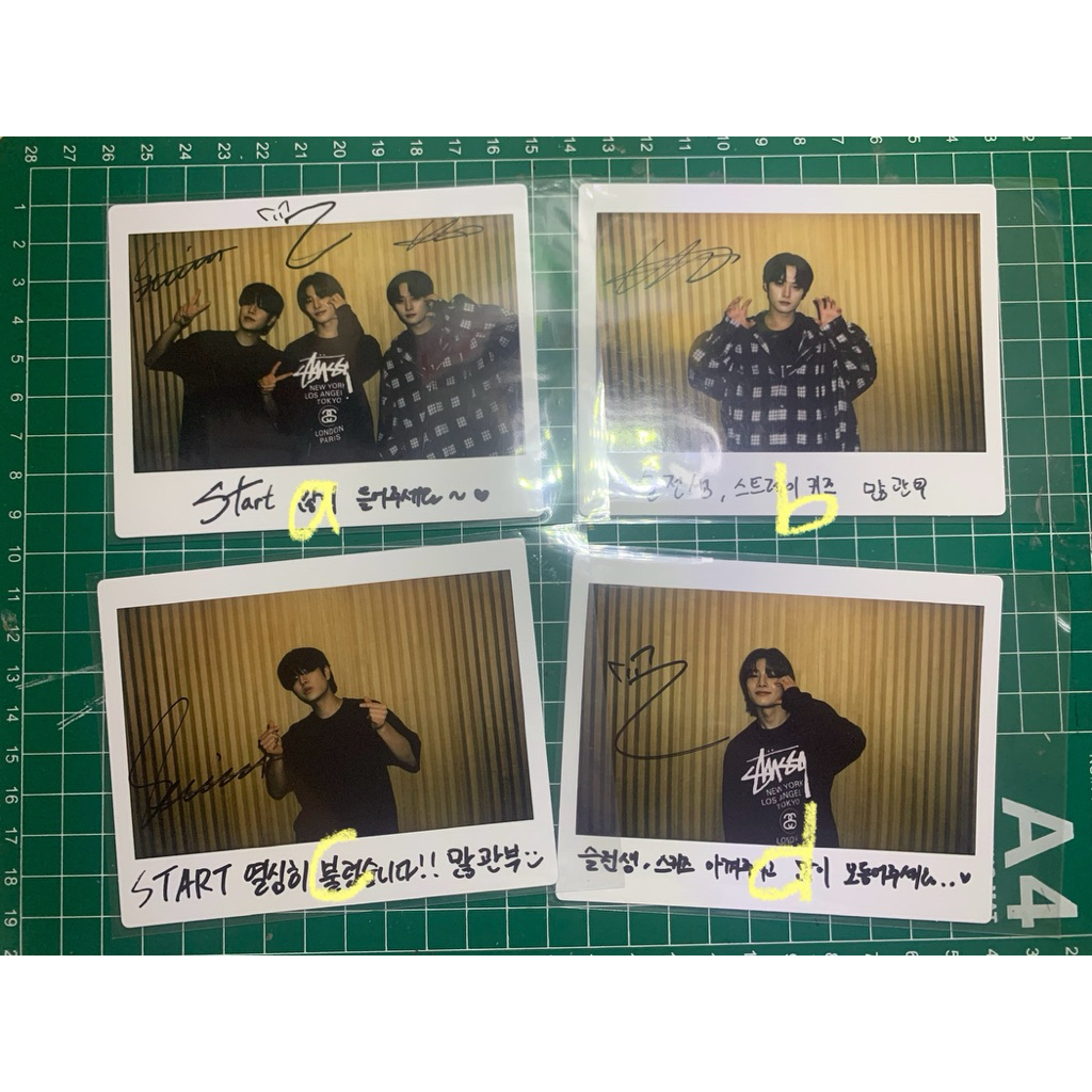 [READ DESK] Signed Polaroid Resident Playbook OST Straykids Official