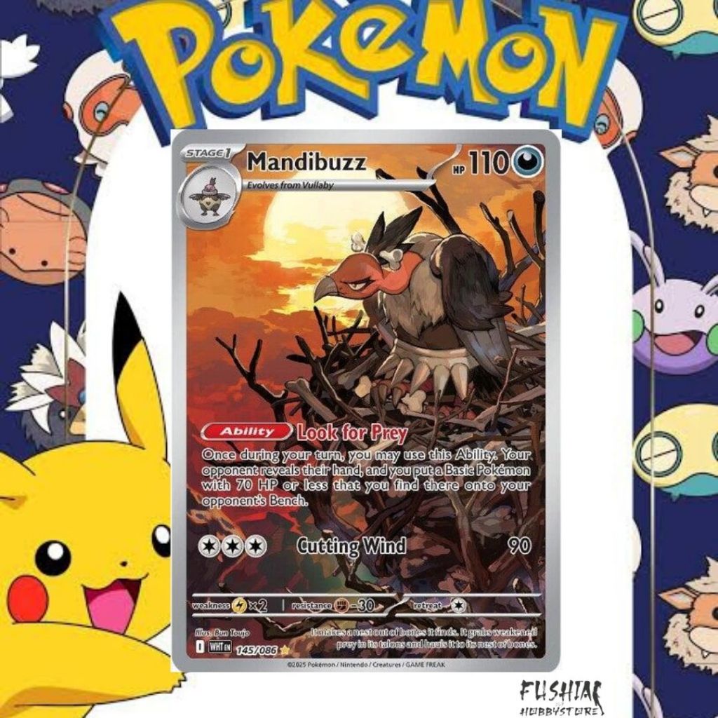 Kartu Pokemon TCG AR SV11s Mandibuzz (286/172)