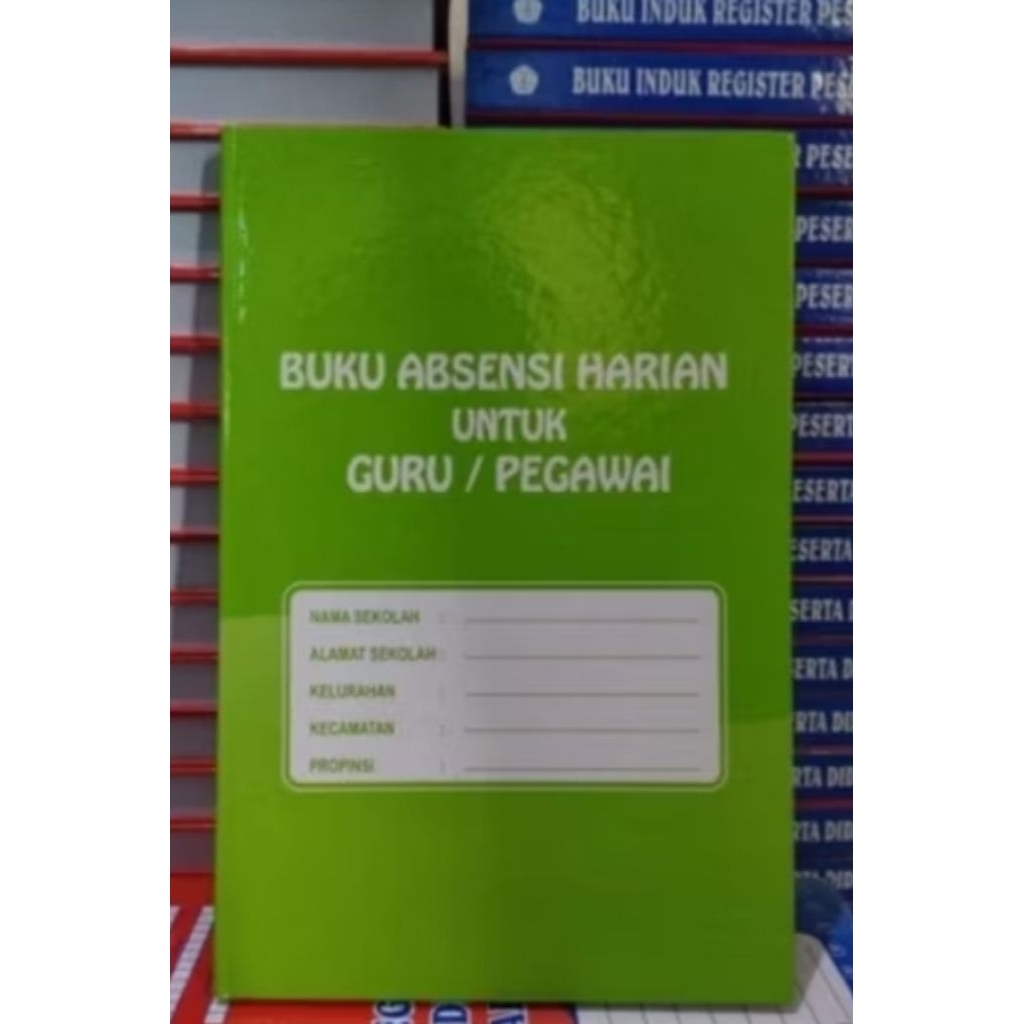 buku absen harian guru / pegawai