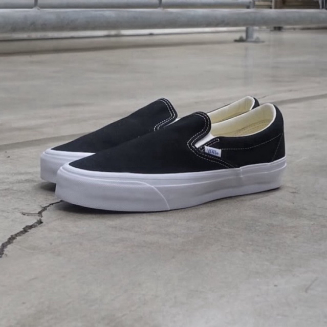 Vans Premium Reissue 98 Slip On Black White Original Resmi Store