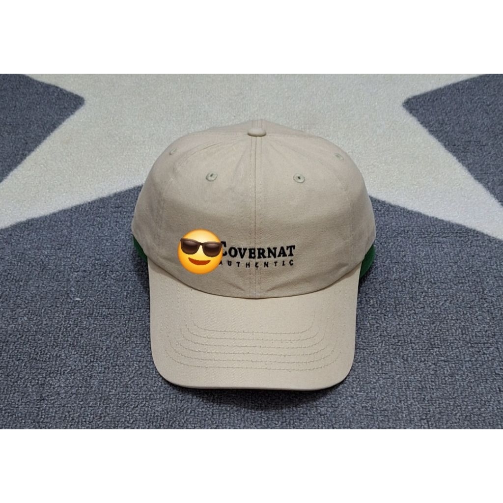 topi simple cap cream bekas preloved simple covernat