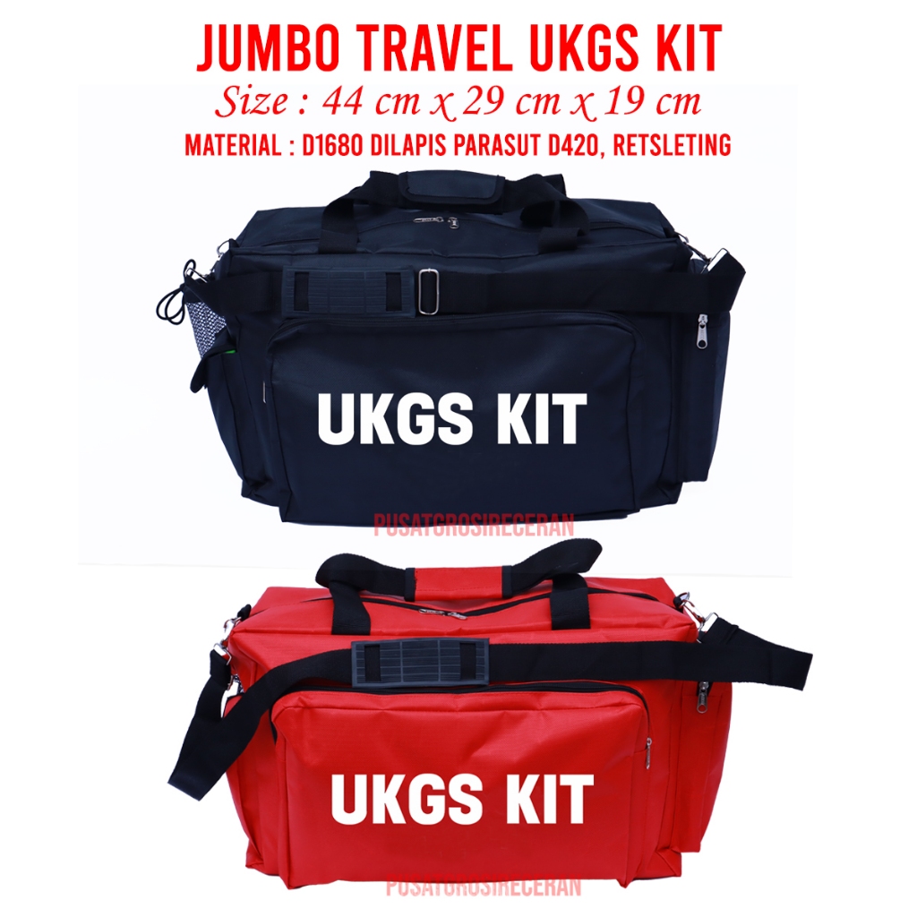 UKGS KIT Jumbo Travel Medical Kit Bag Tas Perlengkapan Medis Emergency Kit P3K SAR First Aid Tas