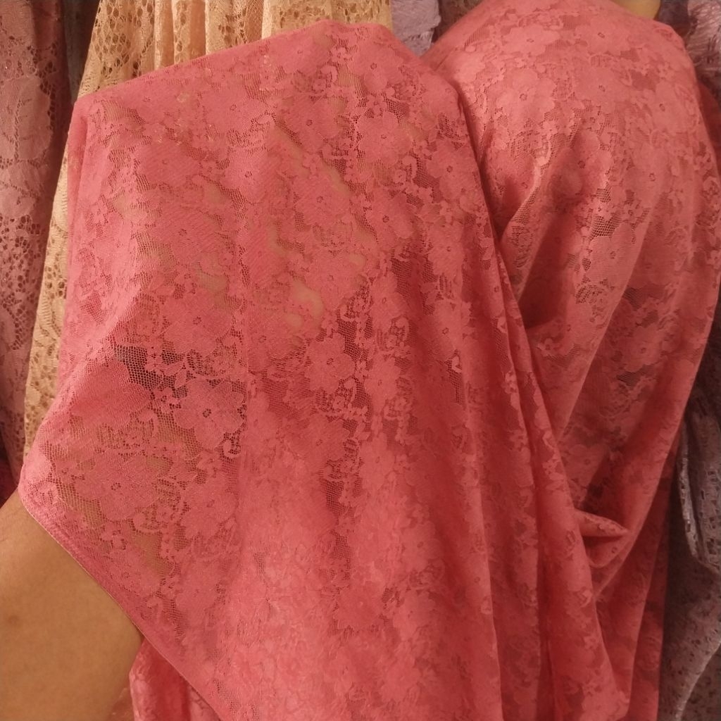 Kain/Bahan/BRUKAT LACE STRETCH/Premium/Impor