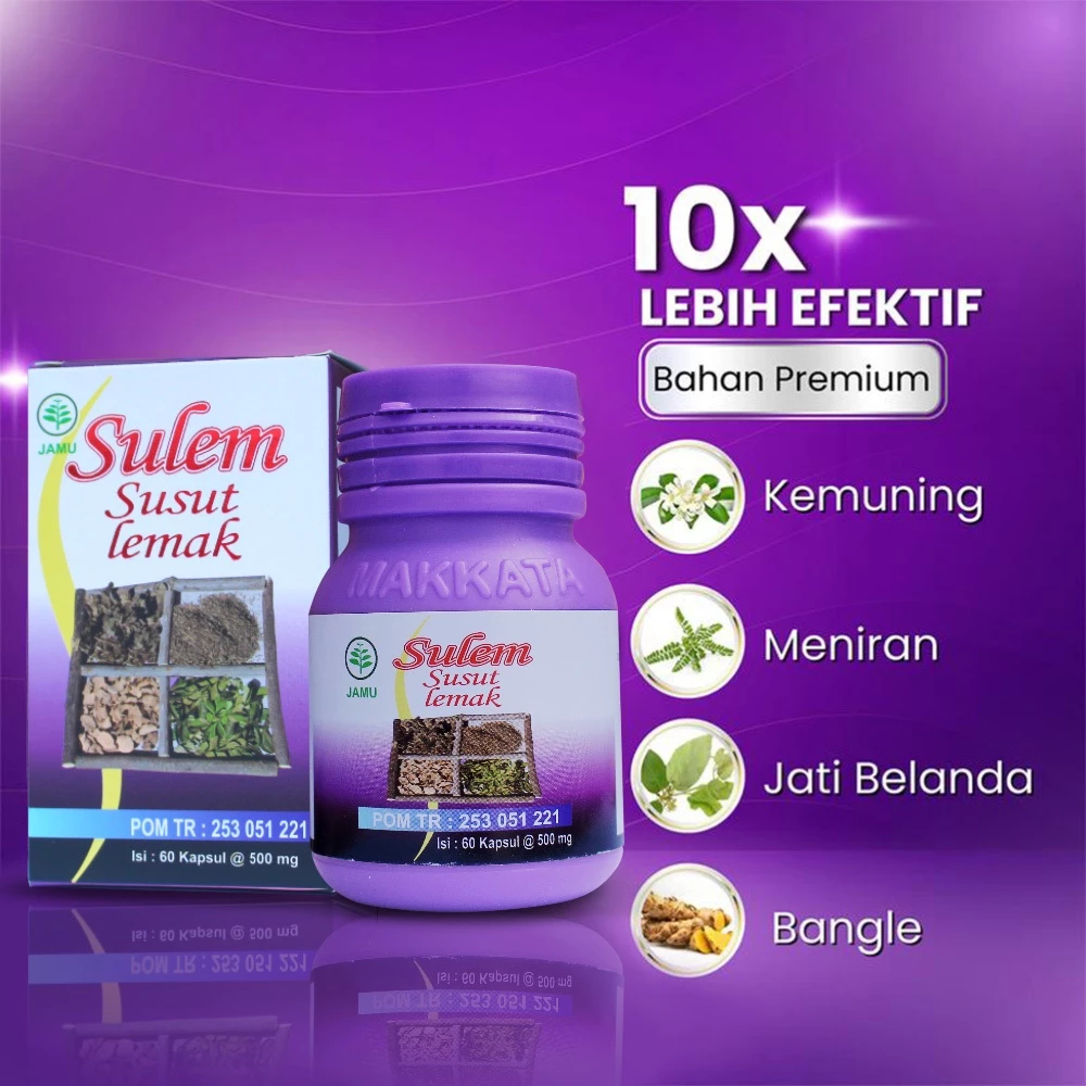 OBAT DIET ALAMI Sulem Susut Lemak 60 Kapsul Penurun Berat Badan Dan Perut Buncit Paling Ampuh BPOM H