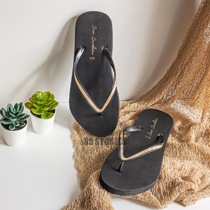 ASLI ORIGINAL Sandal Jepit Sun Swallow Crystal / Kristal sandal sun swallow perempuan wanita glister