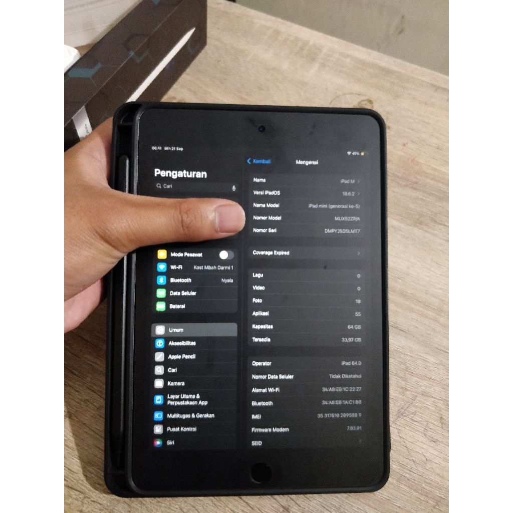 Apple iPad Mini Gen 5 (2019) 64gb wifi+cellular