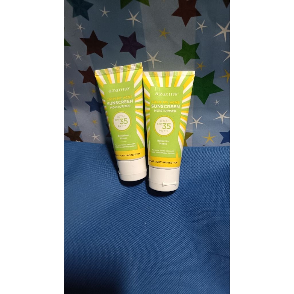 Sunscreen azarine calm my acne