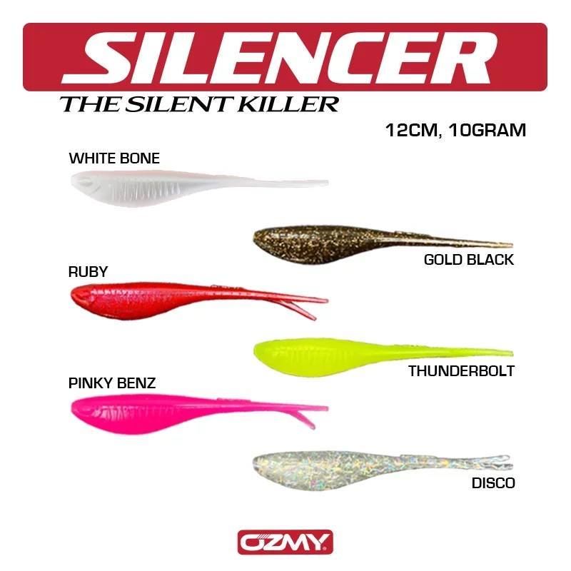 Umpan Ozmy Baby Silencer 12cm 10g | 5pcs/pack | Soft Lure Silent Killer Gabus Toman