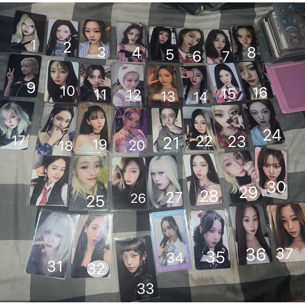 official photocard aespa giselle ningning winter karina hottrack girls my synk pink christmas smcu k