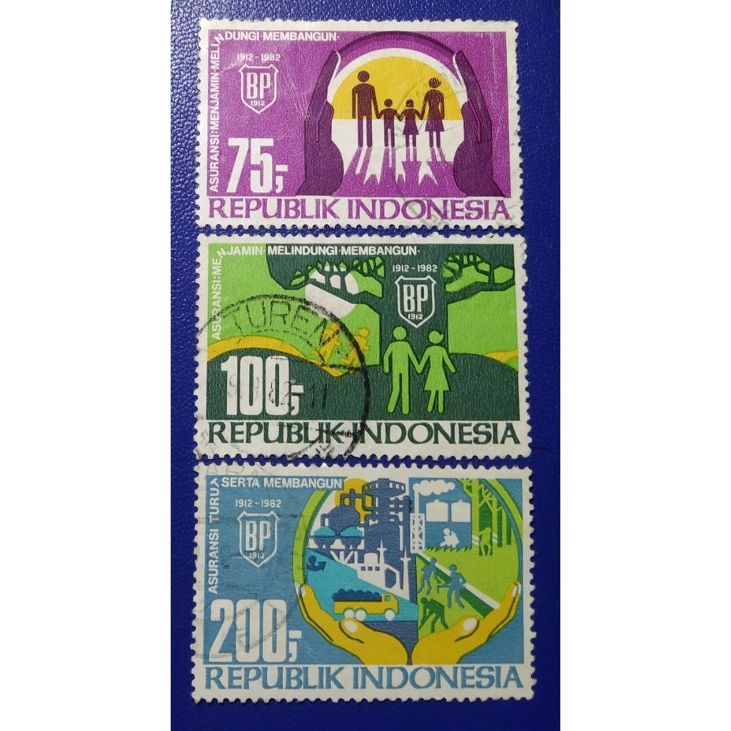 

Prangko Lawas RI Set Lengkap 70 TH Asuransi Bumi Putera 1982