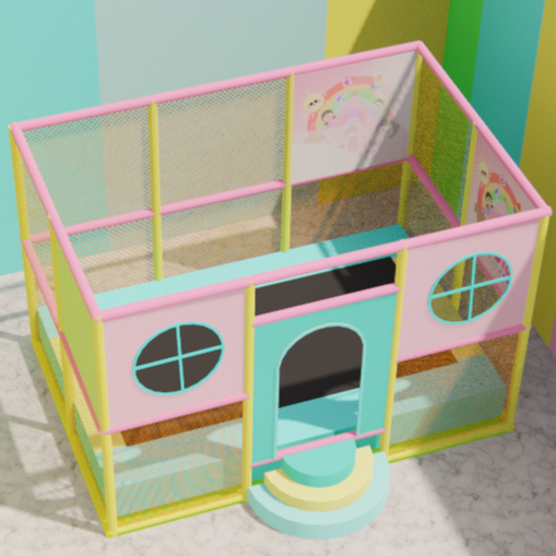 TRAMPOLIN PLAYGROUND INDOOR uk. 2x3 m