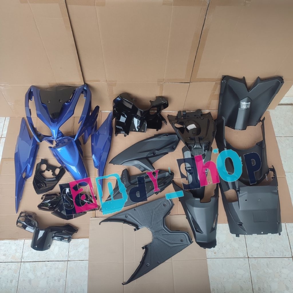 Full Body Halus Kasar Honda Vario Techno 125 Fi Old Kzr Biru