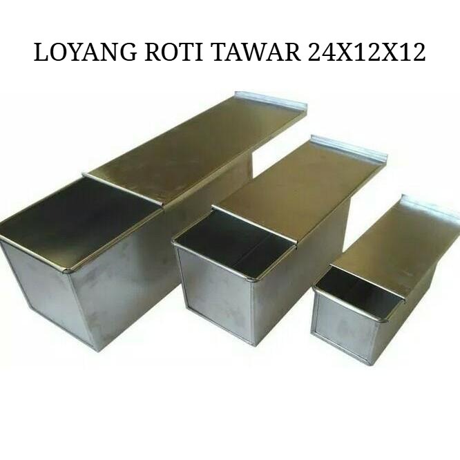 LOYANG ROTI TAWAR BAHAN ALUMINIUM UK 24 X 12 X 12 KUAT DAN KOKOH