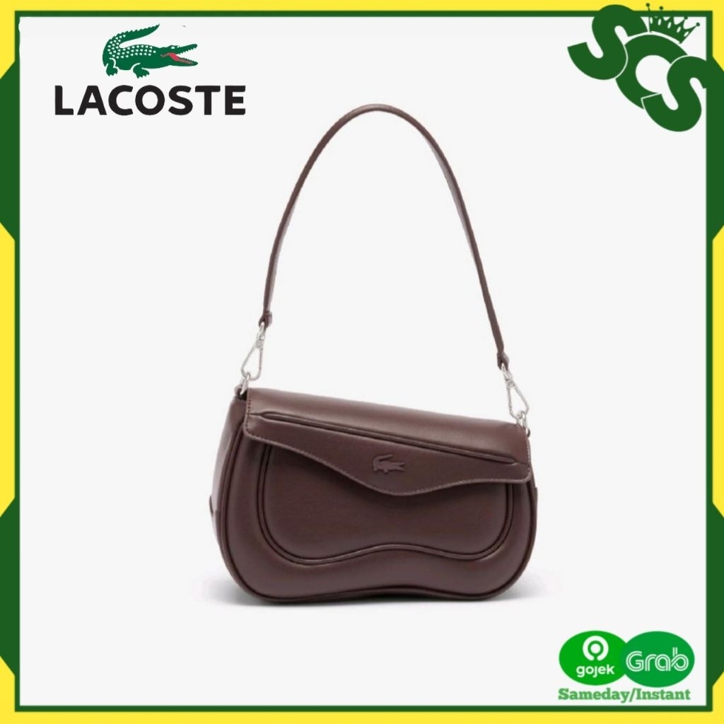 Lacoste Women's Lora Leather Shoulder Bag Tas Bahu/Selempang Wanita