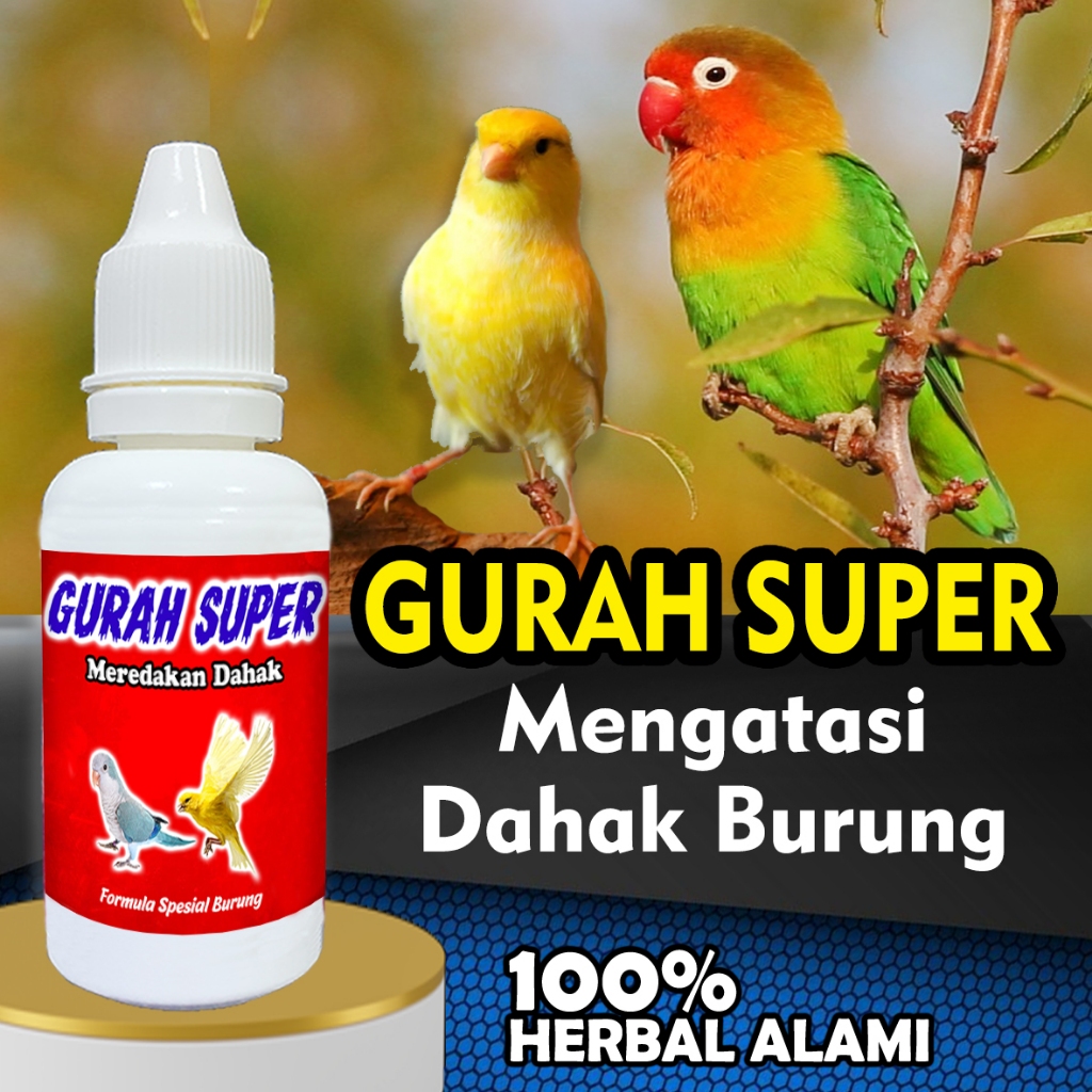 [COD] Obat Pernafasan Burung / Batuk Berdahak Burung "GURAH SUPER" 10ml Terlaris OBAT GURAH MURAI