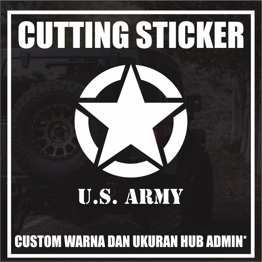 Sticker Jeep US Army - Sticker Cutting