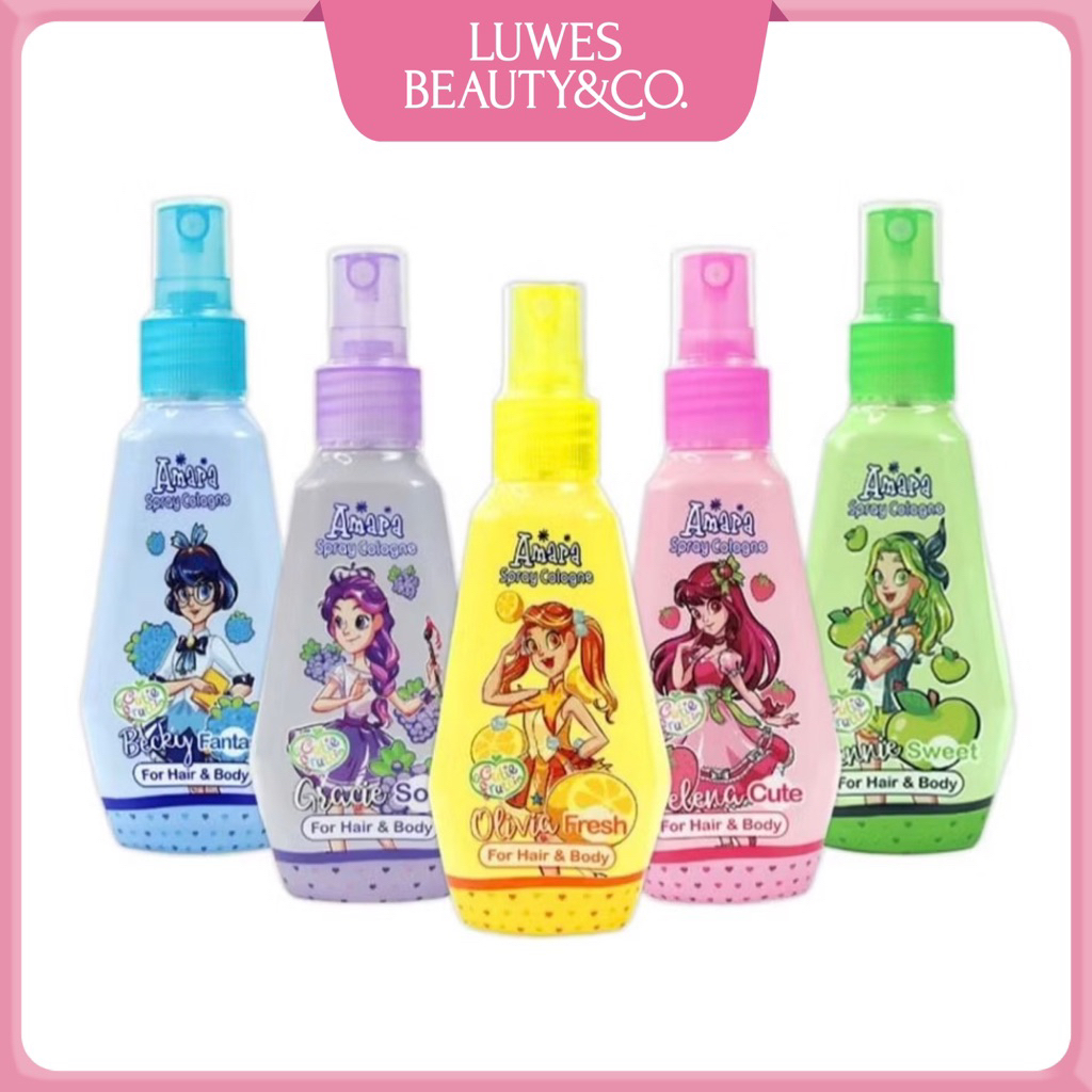 Amara Spray Cologne 100ml Hair & Body Cologne Kids | Parfum Anak